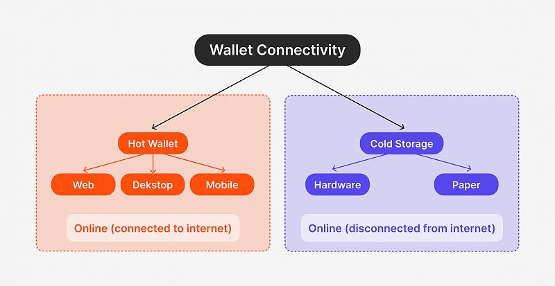 Các loại ví Bitcoin theo kết nối